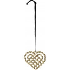 Karen Blixen Christmas Heart Hanger | Gold Plated