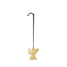 Karen Blixen Harp Angel Christmas Tree Hanger | Gold Plated