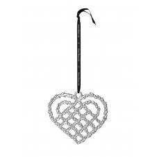 Karen Blixen Silver Plated Christmas Heart | 10.8cm