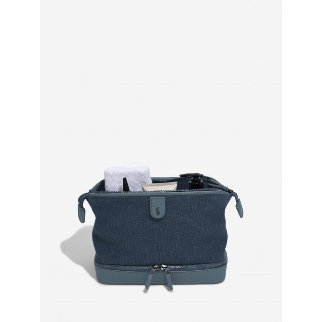 Stackers Faux Leather/Canvas Large Washbag