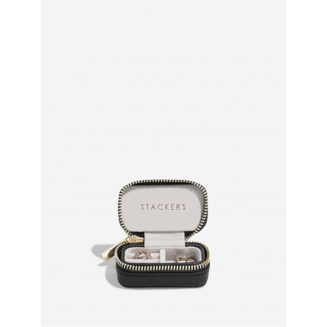 Stackers Faux Leather Zipped Travel Jewellery Box | Mini