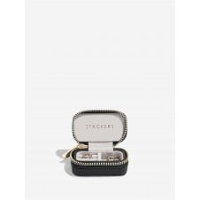 Faux Leather Zipped Travel Jewellery Box | Mini