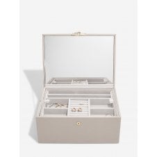 Luxury Classic Faux Leather Jewellery Box