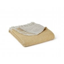 Dartmoor Pure New Wool Throw | Desert Brown