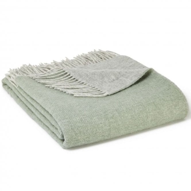 Tweedmill Textiles Dartmoor Throw Pure New Wool | Ice Green