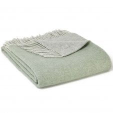 Dartmoor Throw Pure New Wool | Ice Green
