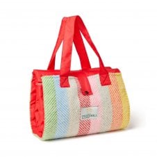 Festival Picnic Rug with Waterproof Backing | Rainbow Stripe
