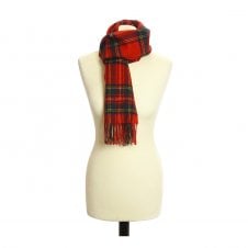 Lambswool Scarf with Rolled Fringe | 30 x 160cm