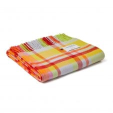 Lambswool Throw | Bright Check | Jolly