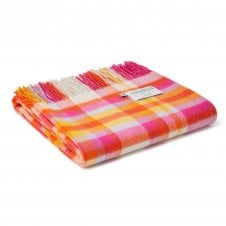 Lambswool Throw | Bright Check | Rio