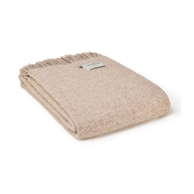 Tweedmill Textiles Moorland Pure New Wool Throw | Hazel