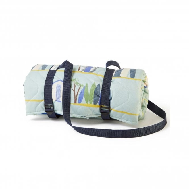 Tweedmill Textiles Newbury Quilted Waterproof Picnic Rug | Surf Shack | 125x125cms