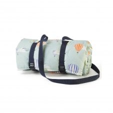 Newbury Waterproof Quilted Picnic Rug | Hot Air Balloon | 125x125cms