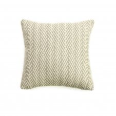 Organic Cotton Herringbone Cushion | Silver Grey 50cm x 50cm