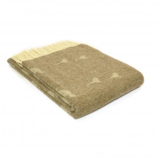 Tweedmill Textiles Pheasant Jacquard Animal Print Pure New Wool Throw 