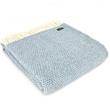 Pure New Wool Beehive Throw | Petrol Blue