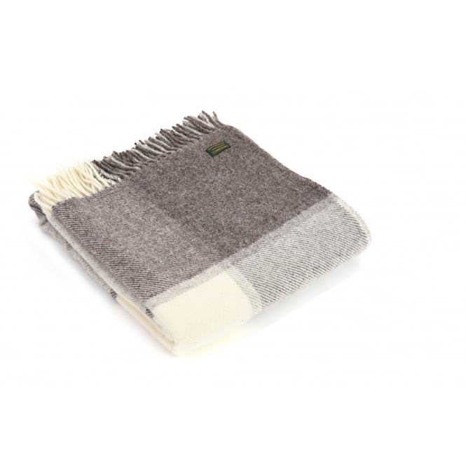 Tweedmill Textiles Pure New Wool Block Check Throw | Jacob