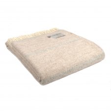 Pure New Wool Broad Stripe Throw | Hazel