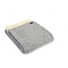 Pure New Wool Illusion Throw | Grey