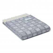 Pure New Wool Manhattan Throw | Dove Grey