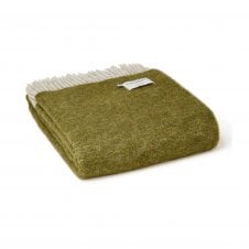 Dartmoor Throw Pure New Wool | Olive