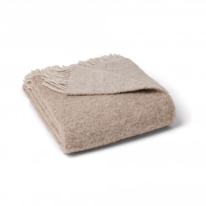 Tweedmill Textiles Dartmoor Throw Pure New Wool | Taupe