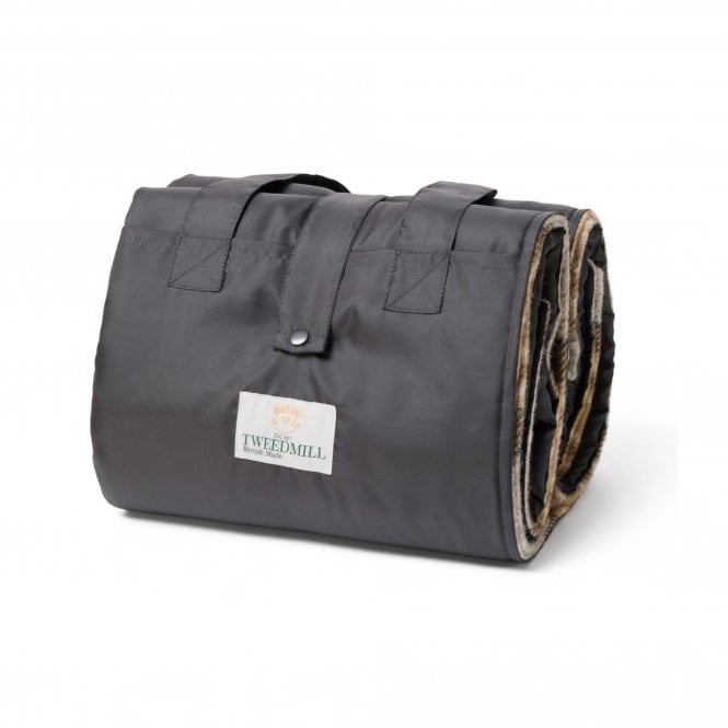 Tweedmill Textiles Eventer Pure New Wool Picnic Blanket | McKellar Tartan/Charcoal