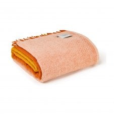 Extra Large Pure New Wool Paddock Check Throw | Cinnamon | 240 x 140 cm