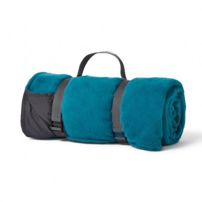 Tweedmill Textiles Fleece Picnic Rug Roll with Waterproof Backing | Teal