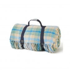 Polo Picnic Rug with Waterproof Backing | Cottage Check | Blue