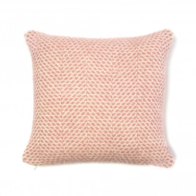 Tweedmill Textiles Pure New Wool Cushion | Beehive | Dusky Pink | 50cm x 50cm