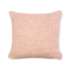 Pure New Wool Cushion | Beehive | Dusky Pink | 50cm x 50cm