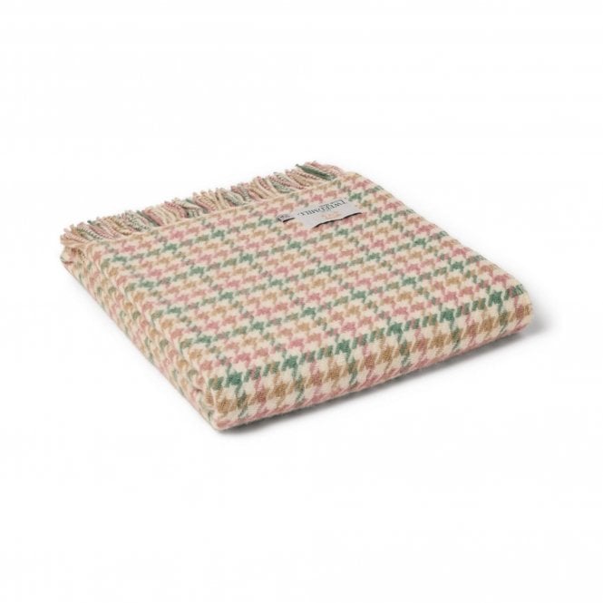 Tweedmill Textiles Pure New Wool Houndstooth Throw | Coastland