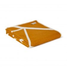 Reversible Cotton Twig Throw | English Mustard | 140 x 160cm