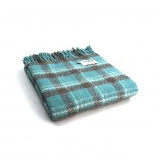 Trio Check Pure New Wool Throw | Glas