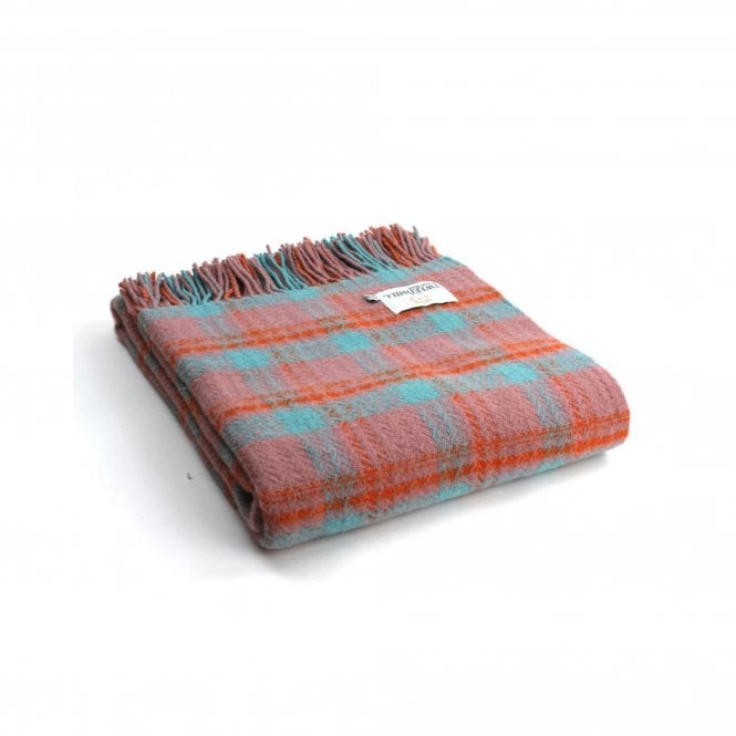 Tweedmill Textiles Trio Check Pure New Wool Throw | Hefyn