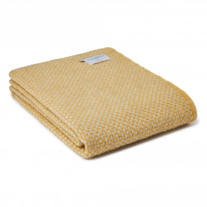 Tweedmill Textiles Twill Throw | Mustard & Grey