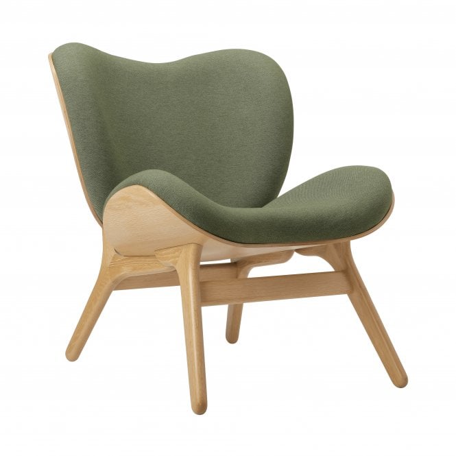 Umage A Conversation Piece Armchair | Low | Oak | Horizons Textile Upholstery