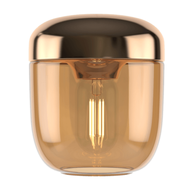 Umage Acorn Pendant Light Shade | Amber Glass | Brass