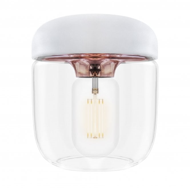 Umage Acorn Pendant Light Shade - White/Polished Copper