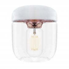 Acorn Pendant Light Shade - White/Polished Copper