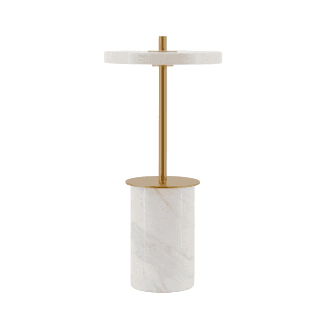 Umage Asteria Move Mini Portable Table Lamp | Pearl White Marble
