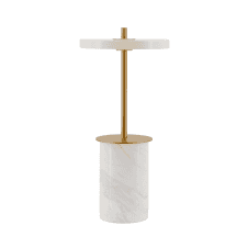 Asteria Move Mini Portable Table Lamp | Pearl White Marble