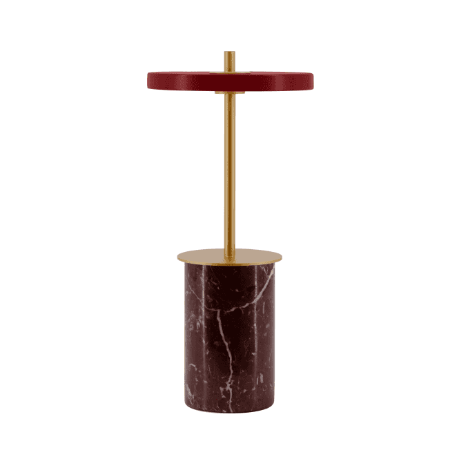 Umage Asteria Move Mini Portable Table Lamp | Red Marble