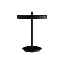 Asteria Table Lamp | Black with Black Base