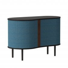 Audacious Sideboard Cabinet | Black Oak | Petrol Blue