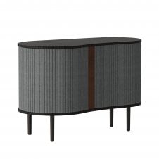 Audacious Sideboard Cabinet | Black Oak | Slate Grey