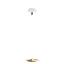 Butler Floor Lamp with Brushed Brass Santé Stand