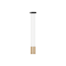 Chimes Cluster 3 Wooden Pendant Lamp