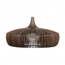 Clava Dine Wood Pendant Light | Dark Oak